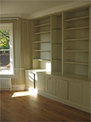 Painted library/study unit